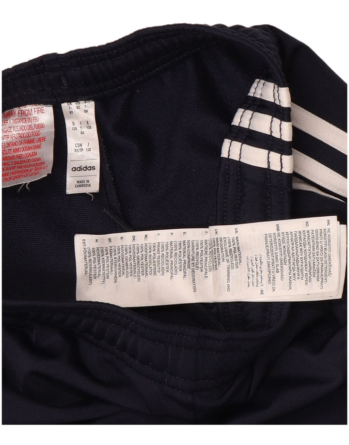 Calças de treino ADIDAS menino 7-8 anos azul marinho poliéster