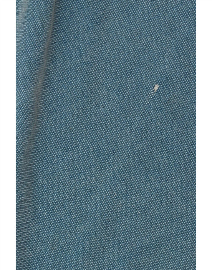 Moletom masculino Fat Face com zíper e pescoço em algodão azul médio