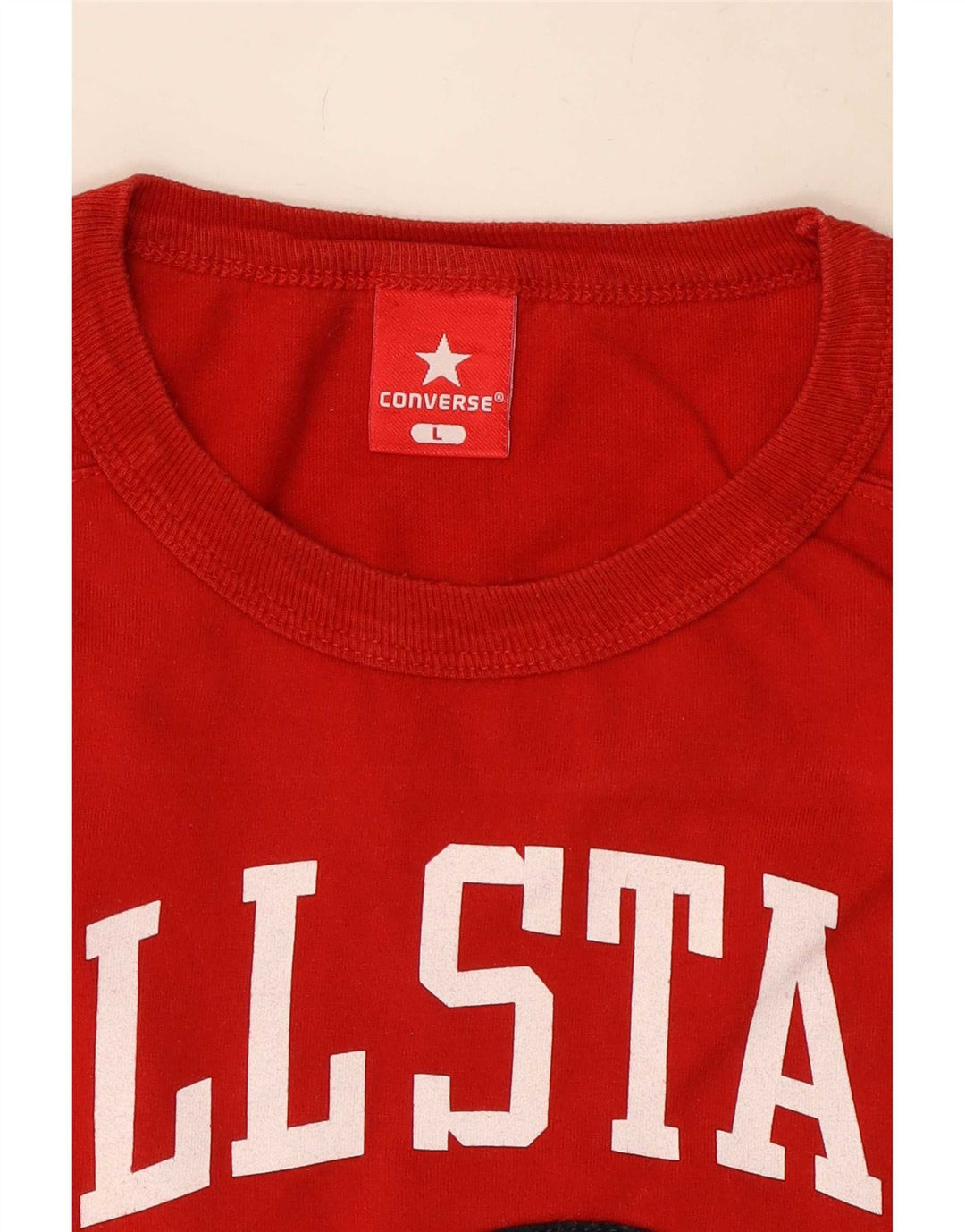 Converse Mens Graphic Vest Top Grande Algodão Vermelho