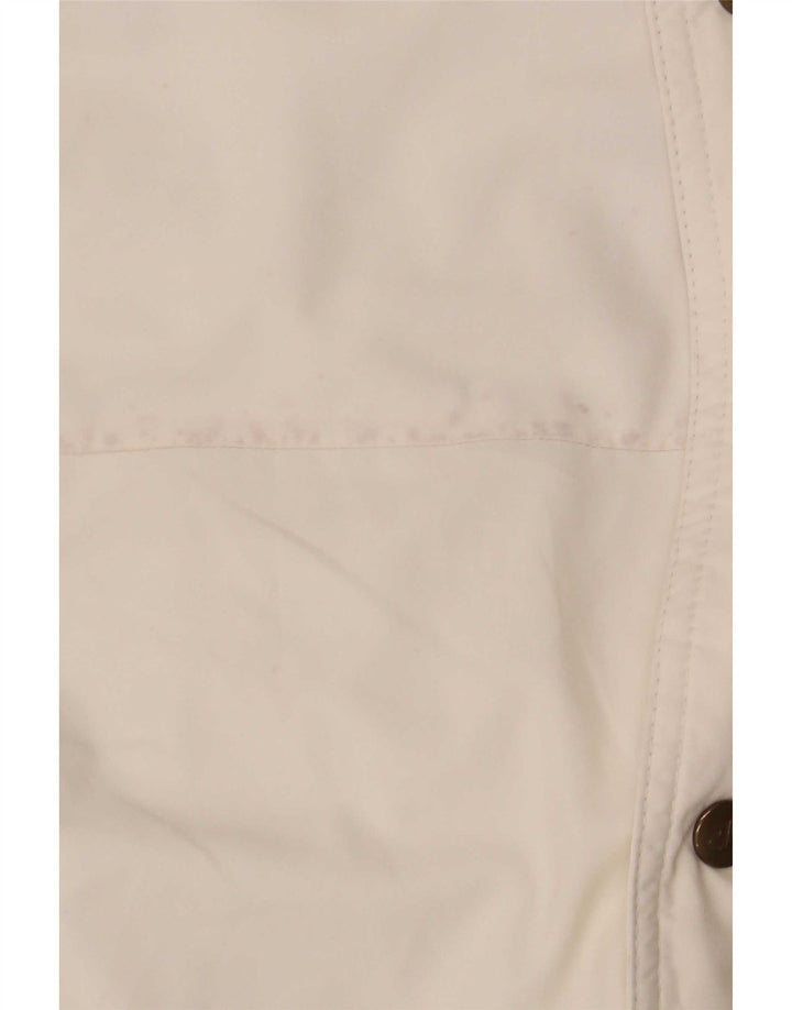 Jaqueta acolchoada com capuz masculina Dubin IT 50 grande poliéster branco Colourblock