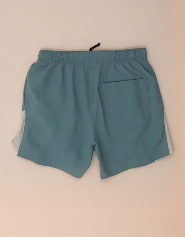 Nike Mens Dri Fit Sport Shorts Pequeno Azul Colorblock Poliéster