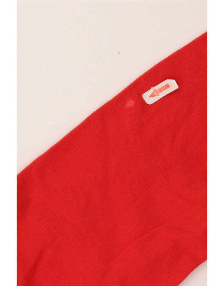 Benetton moletom masculino jumper grande algodão vermelho
