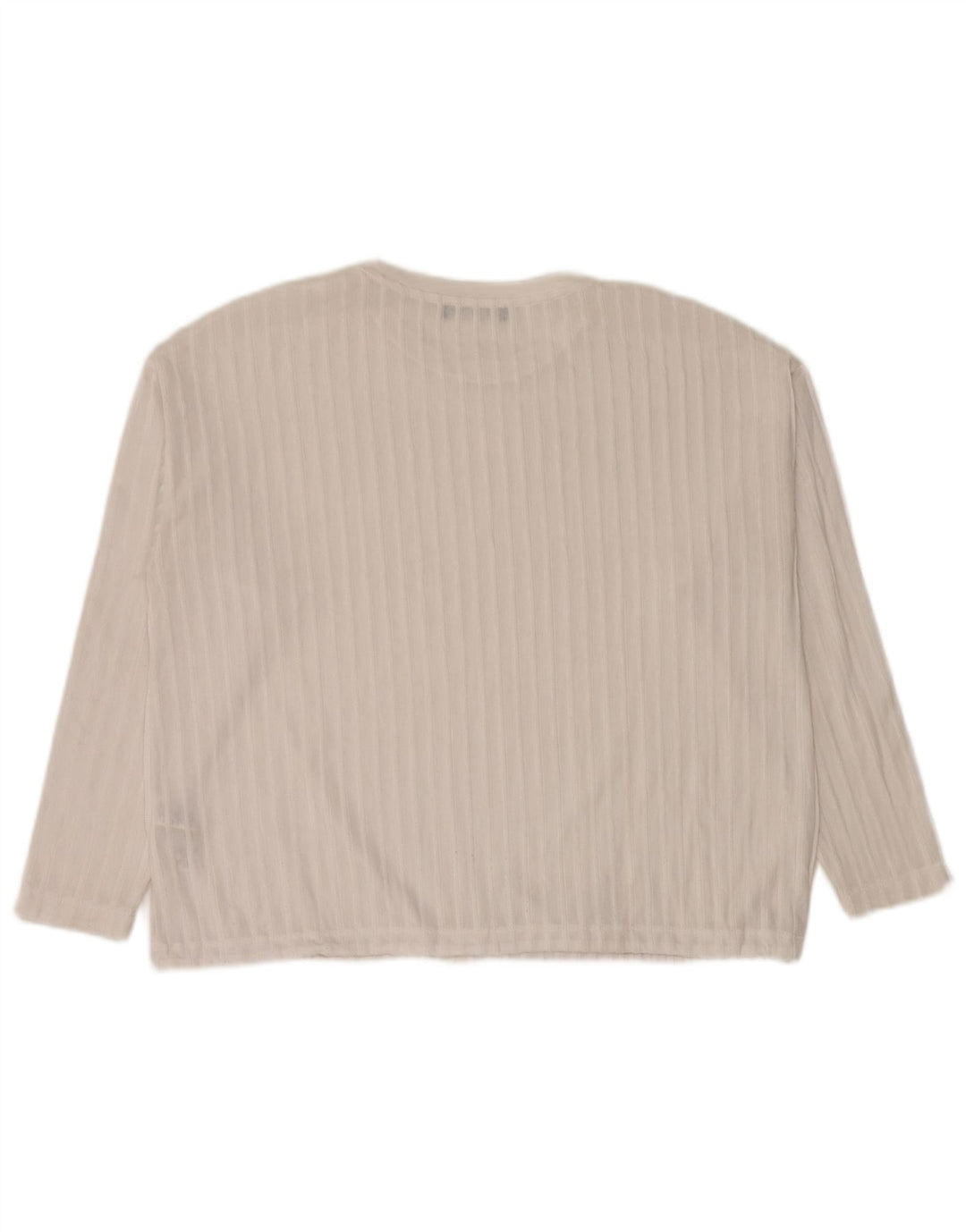 Marks & Spencer Top feminino oversized manga comprida Reino Unido 10 pequeno branco