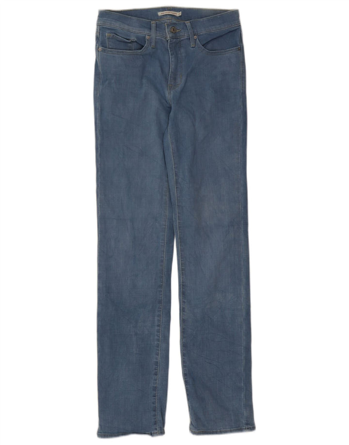 Calça jeans feminina Levi's 314 Shaping Straight W27 L32 azul algodão