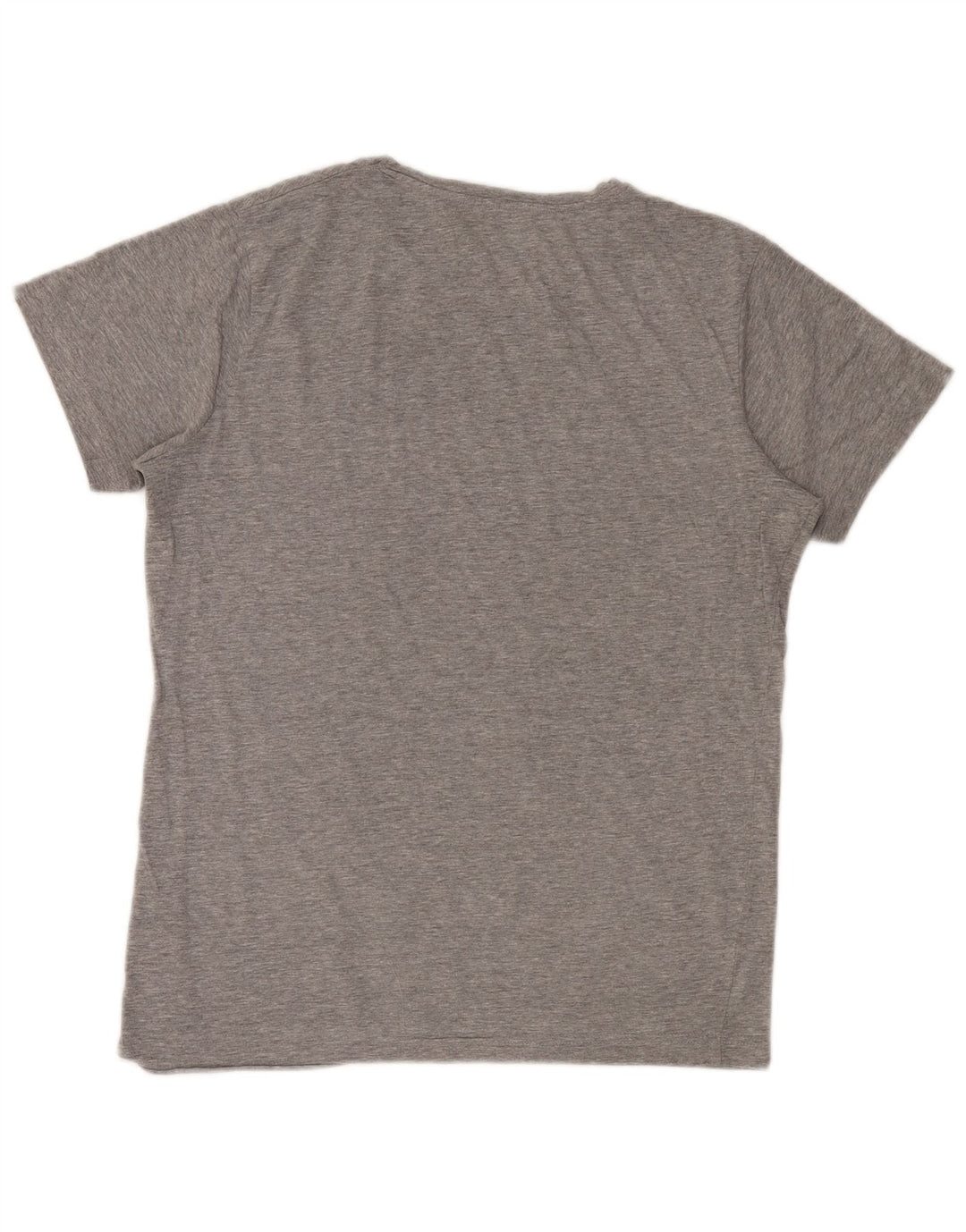 Camiseta masculina gráfica Jack & Jones Top algodão manchado cinza médio