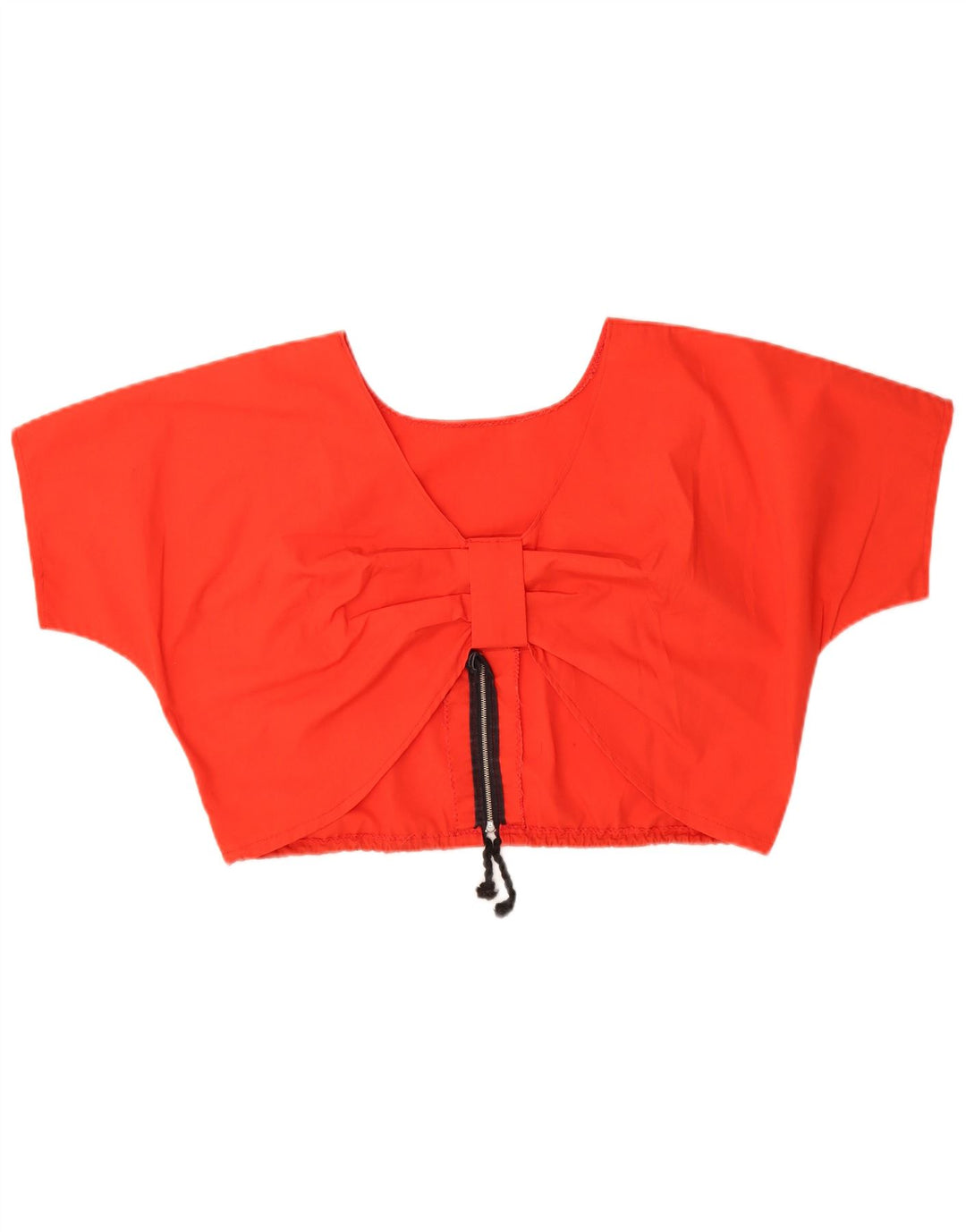 Blusa cropped feminina VINTAGE UK 16 grande vermelha