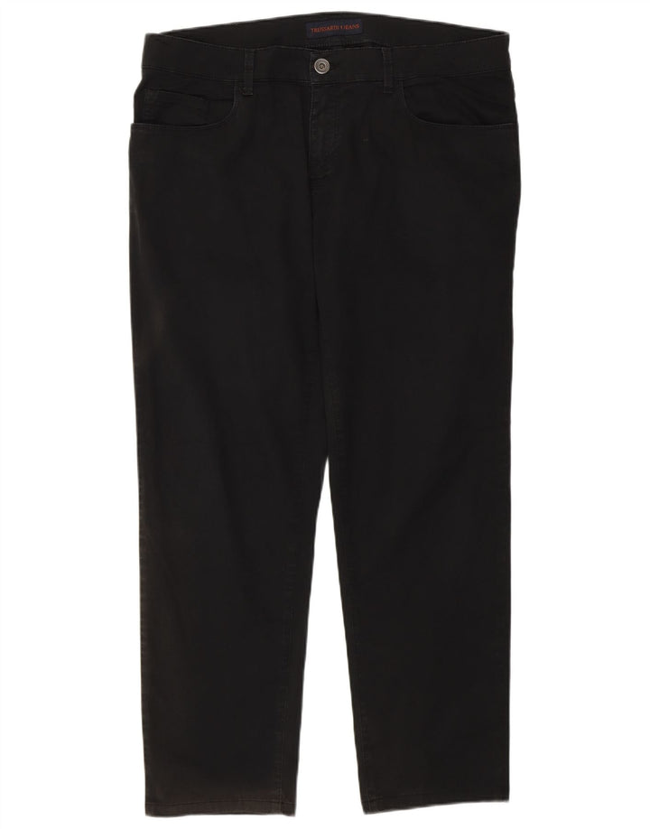 Trussardi Mens Straight Jeans IT 51 Grande W37 L28 Preto