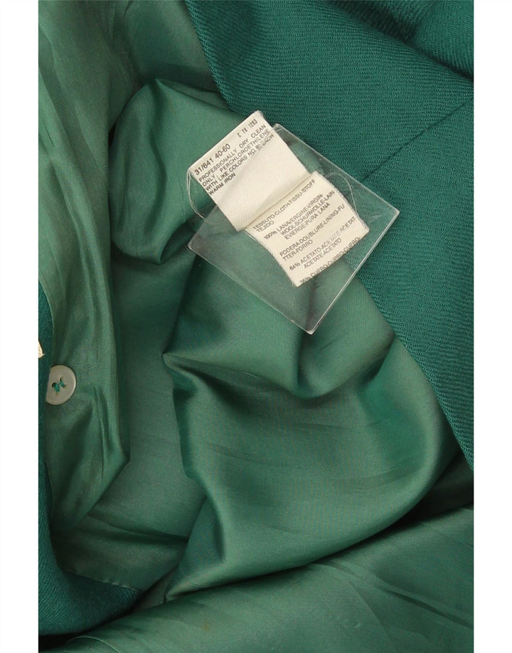 Jaqueta blazer feminina Marella com peito duplo grande, Reino Unido 10, pequena, verde