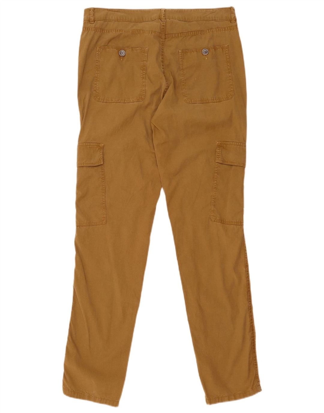 Calça cargo slim feminina Massimo Dutti UE 38 pequena W28 L31 marrom Lyocell