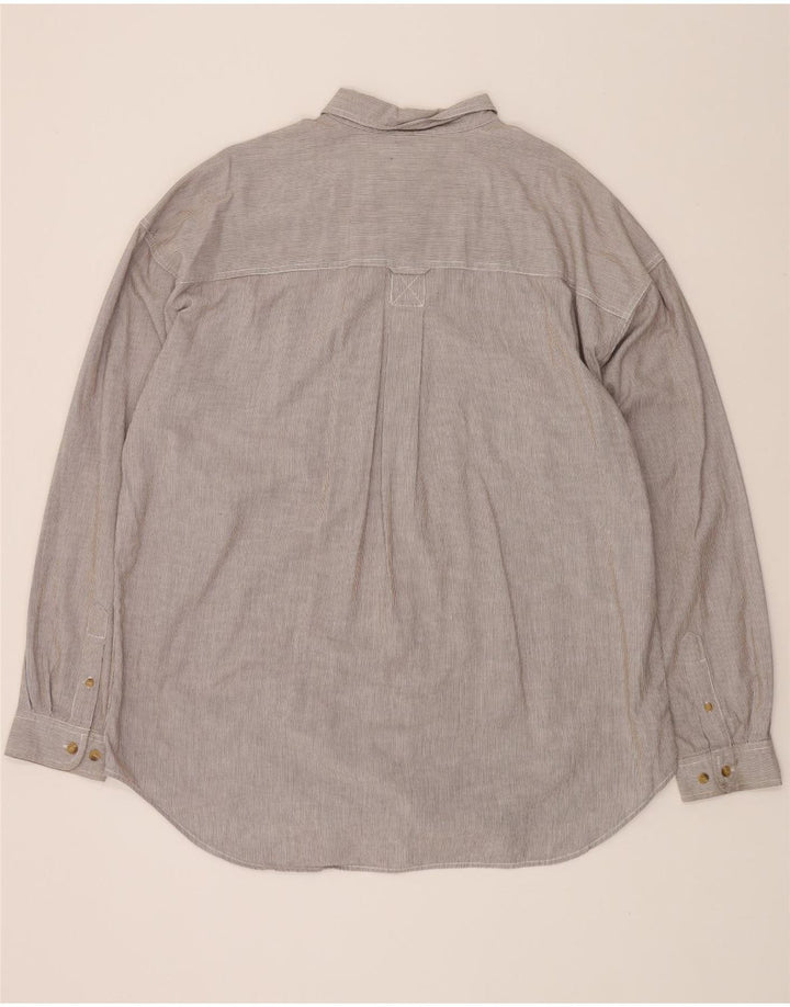 LEE Mens Shirt XL Grey Striped Cotton Vintage Lee and Second-Hand Lee from Messina Hembry 