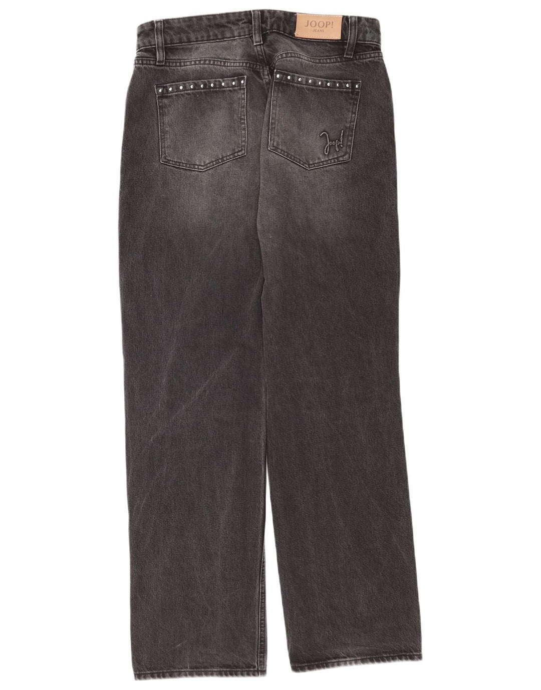 Calça jeans reta feminina Joop W30 L32 algodão cinza