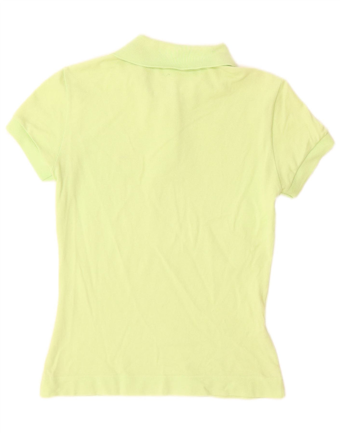 Camisa polo feminina Lacoste tamanho 38 algodão verde médio