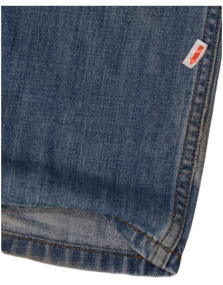 LEVI'S Masculino 514 Straight Jeans W34 L32 Azul Algodão