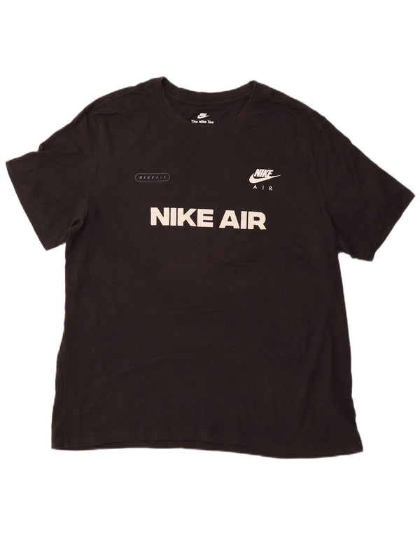 Camiseta gráfica masculina NIKE Top XL preto algodão esportivo