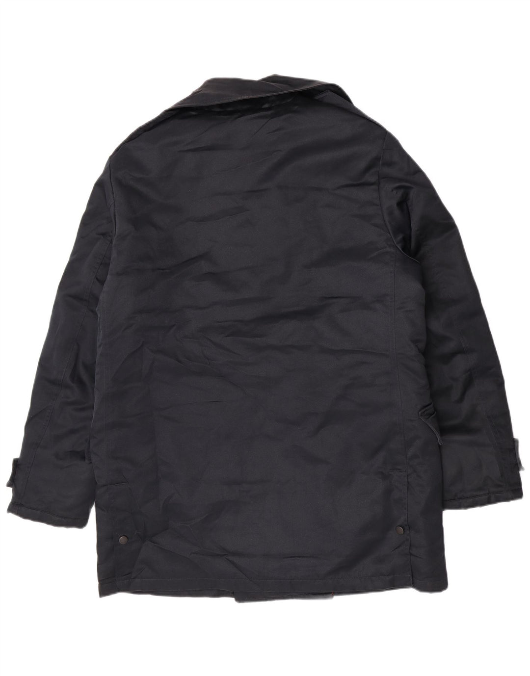 Casaco masculino Blauer com peito duplo UK 40 grande poliéster azul marinho