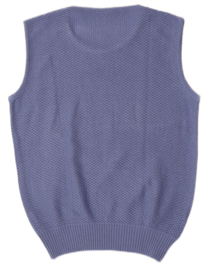 Silvana Colete feminino regata IT 48 XL azul acrílico