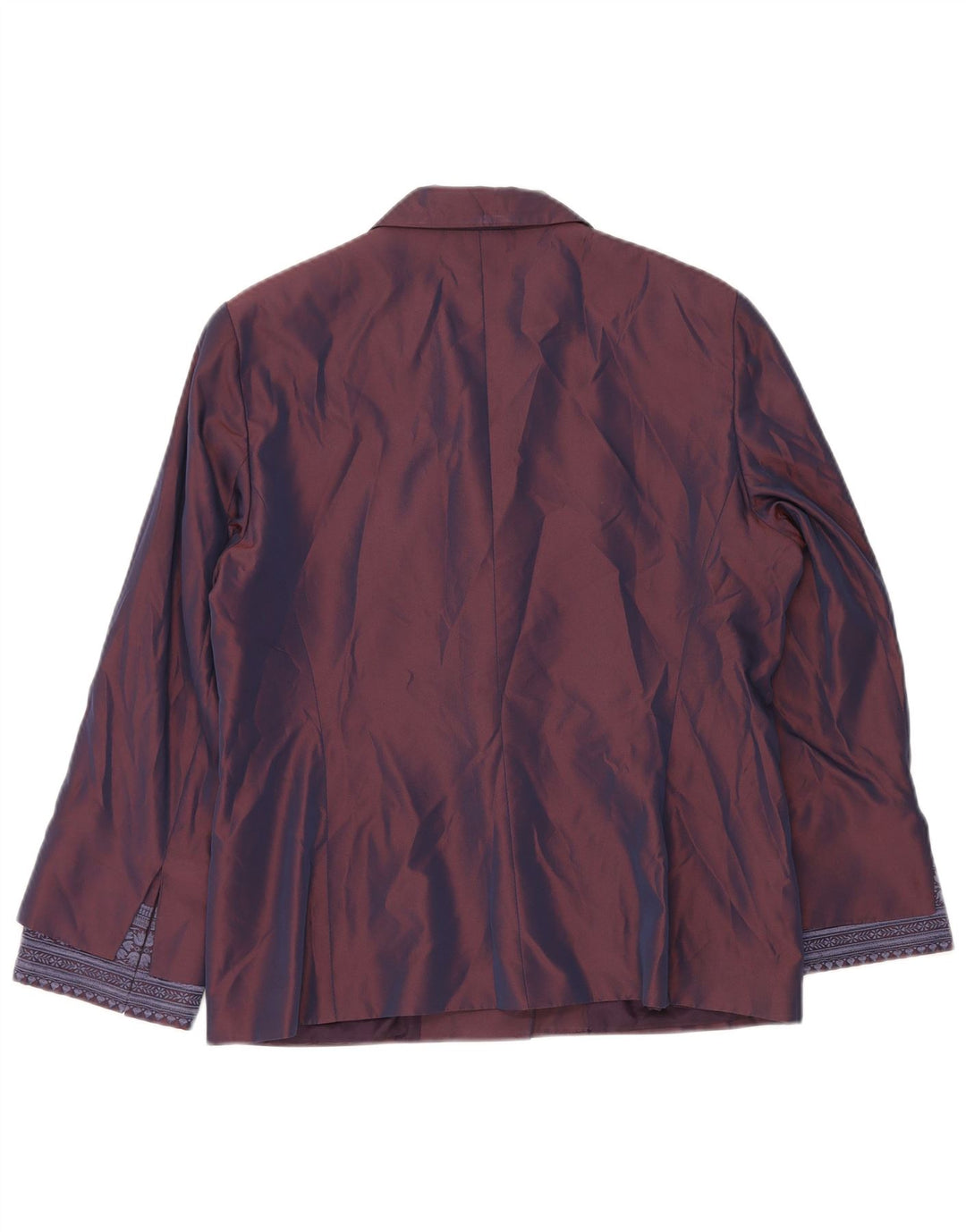 Jaqueta blazer feminina GIANFRANCO FERRE com 2 botões Reino Unido 16 grande roxo floral