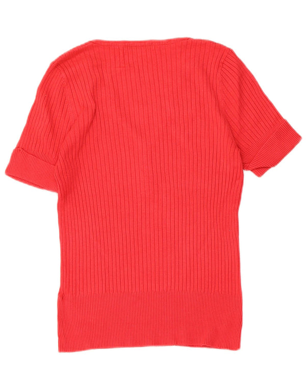 Camiseta feminina Marks & Spencer UK 14 viscose vermelha média