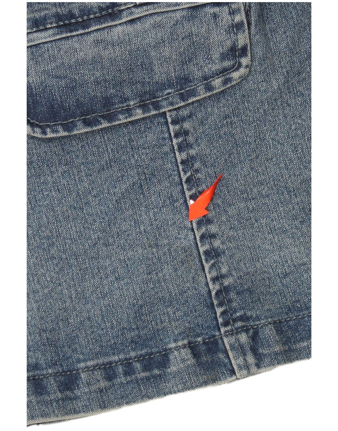 Jaqueta jeans feminina VINTAGE Reino Unido 14 grande algodão azul clássico