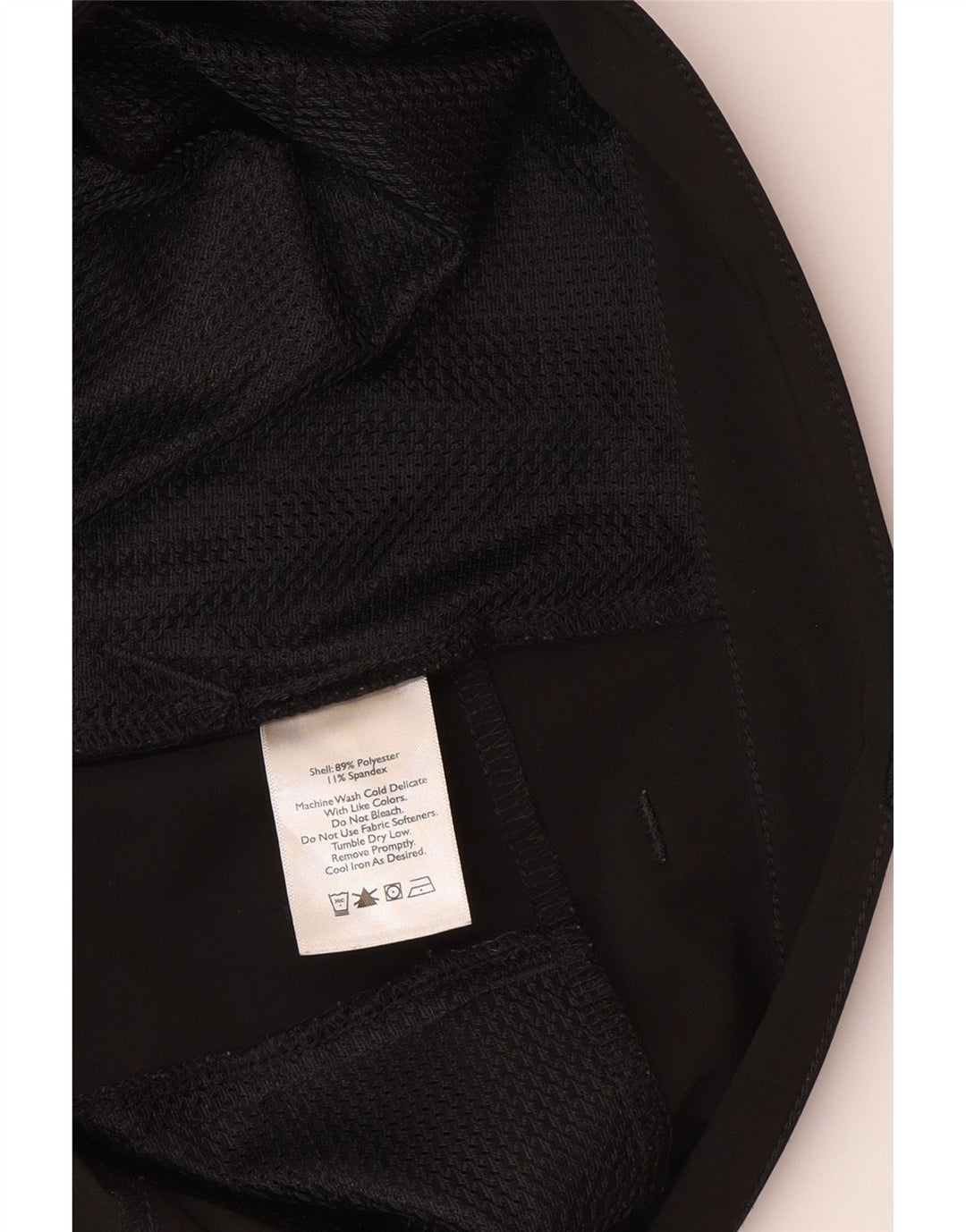 Shorts casuais femininos Eddie Bauer US 14 XL W34 preto poliéster