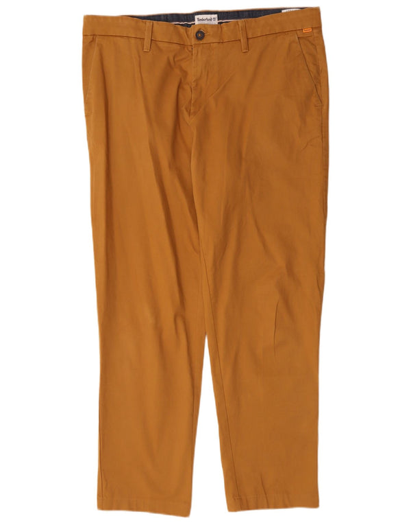Calça Chino Masculina Timberland W36 L29 Marrom Algodão