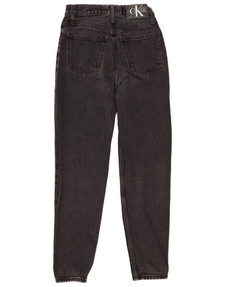 Calça jeans feminina CALVIN KLEIN W25 L27 algodão preto