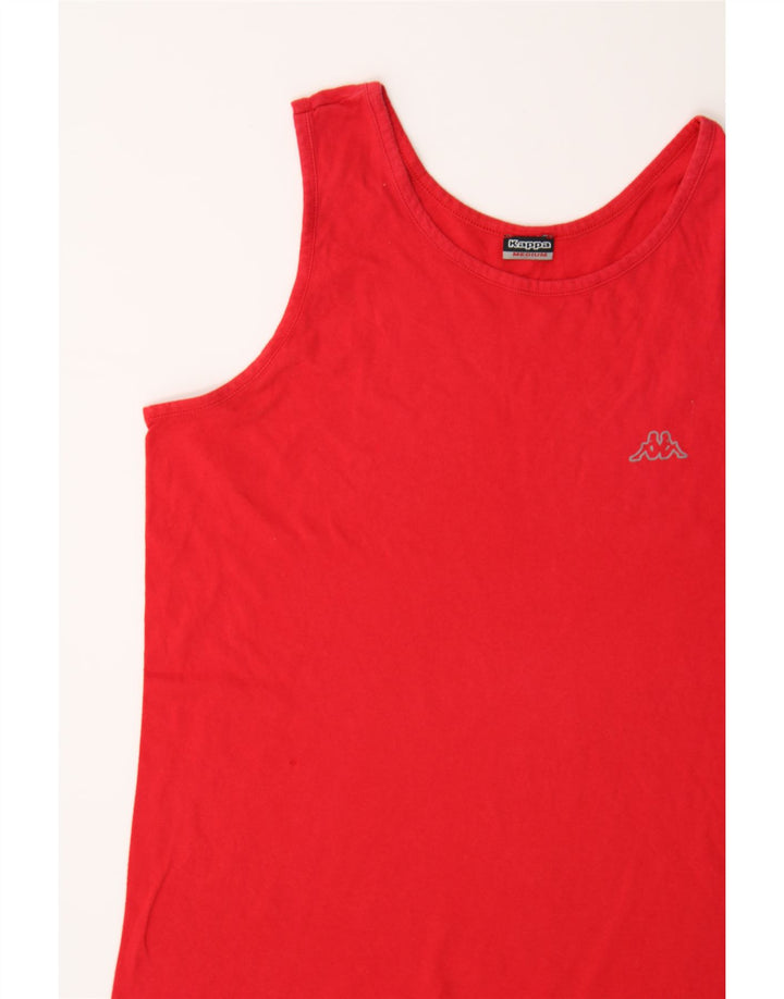 Top colete feminino KAPPA UK 14 médio vermelho