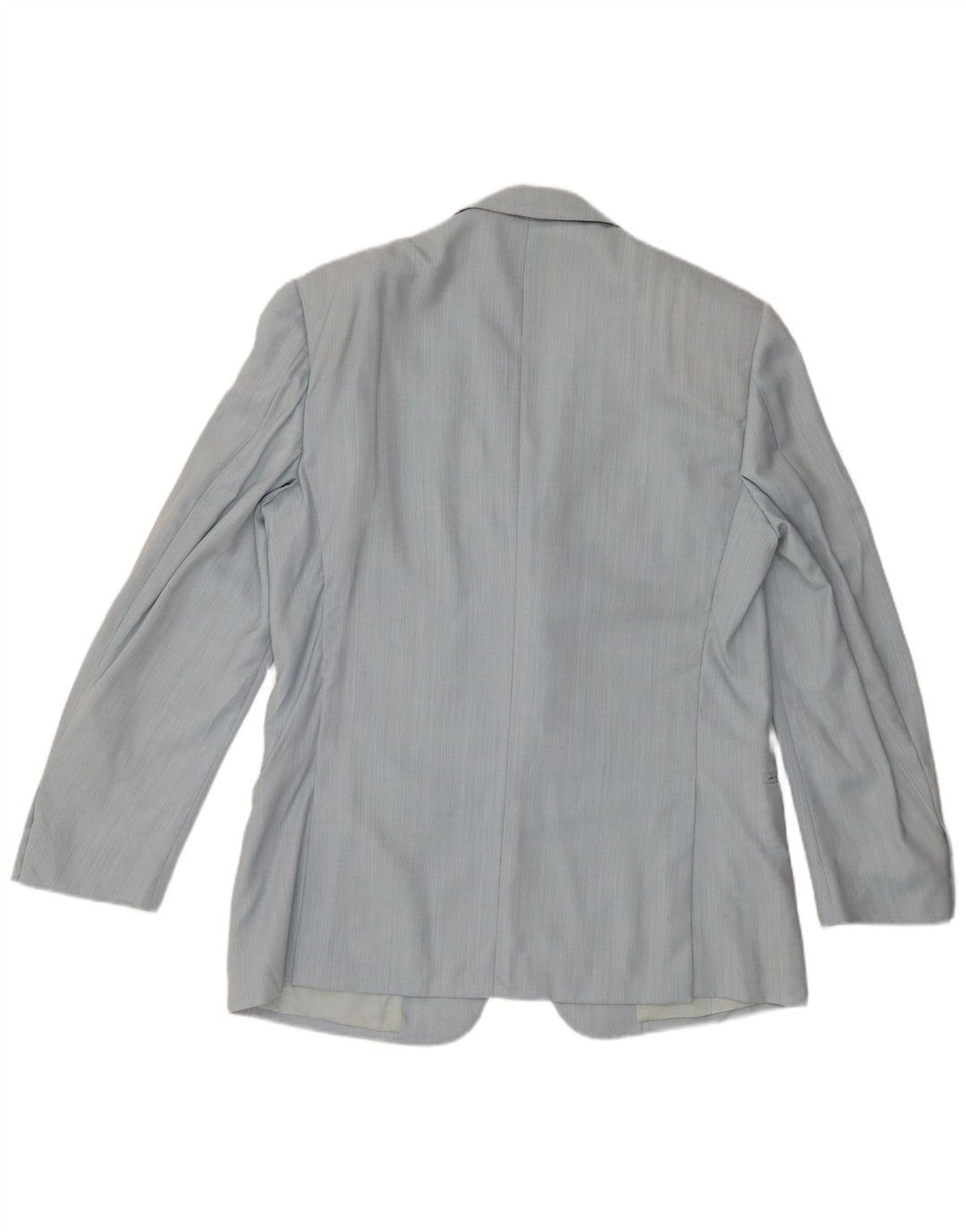 Jaqueta blazer masculina Ermenegildo Zegna com 3 botões IT 50 grande lã azul