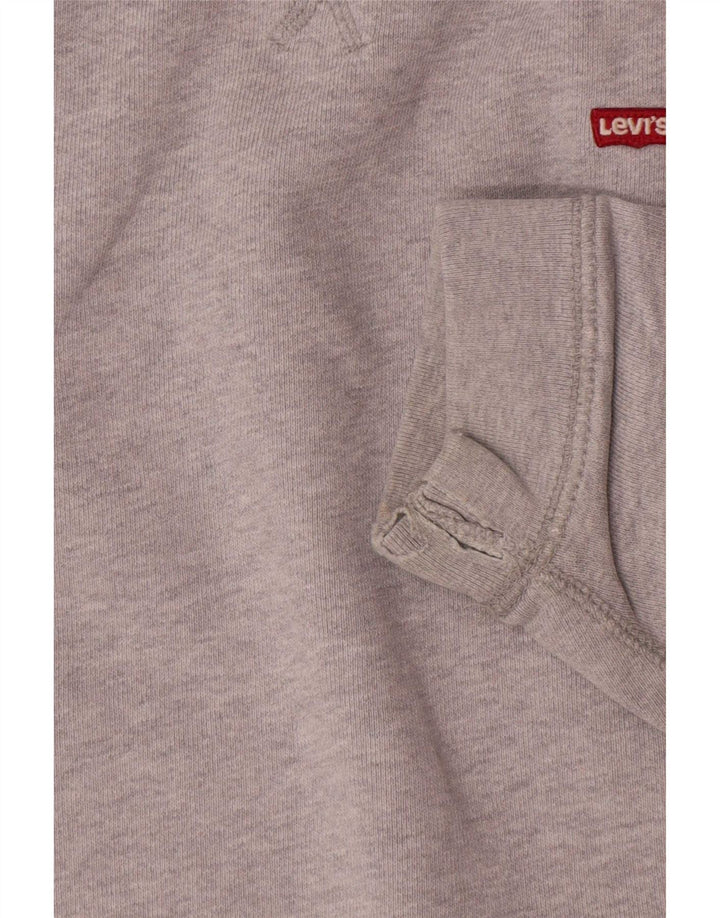 Levi's Moletom Masculino Jumper Médio Cinza Algodão