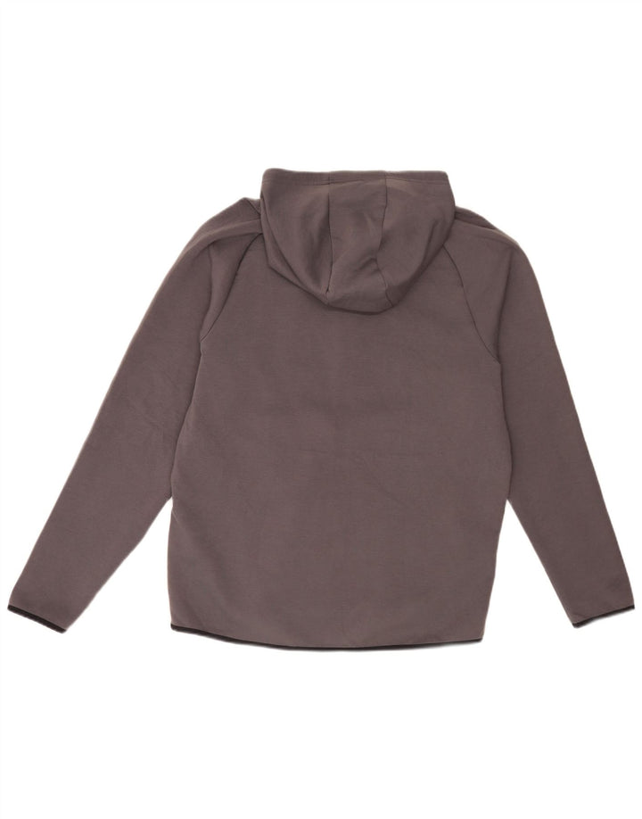 Suéter masculino Under Armour com capuz e zíper grande poliéster cinza