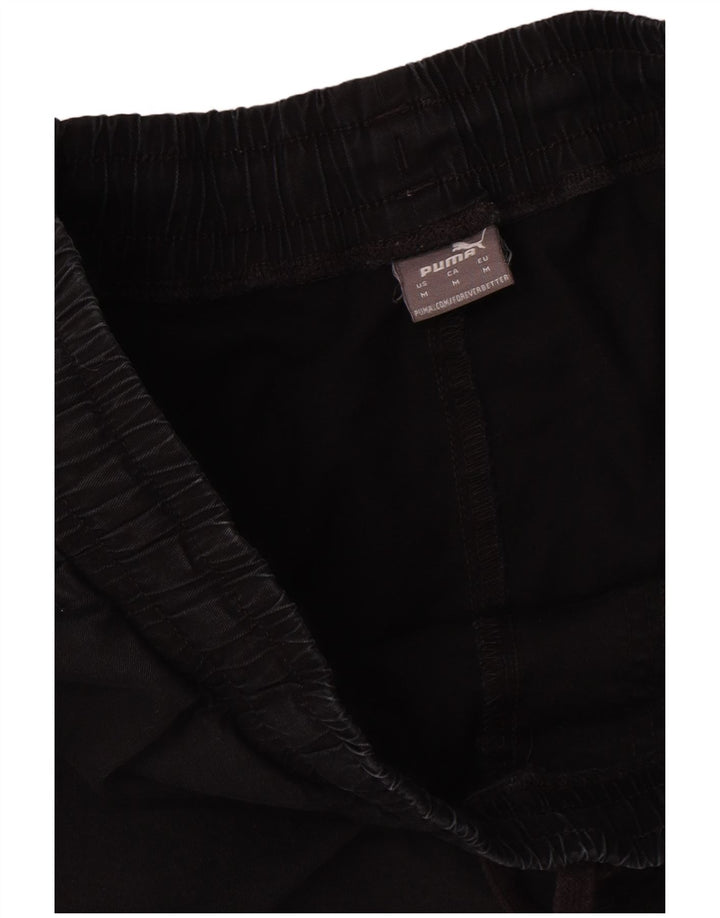 Calça de treino masculina Puma Joggers médio preto poliéster