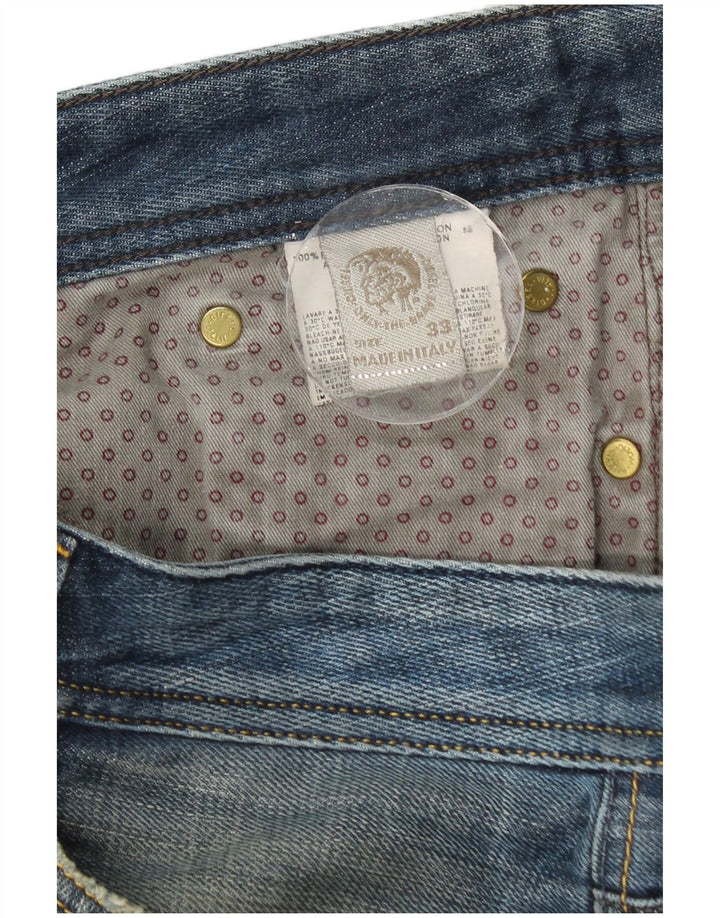 Jeans retos masculinos Diesel W33 L28 algodão azul