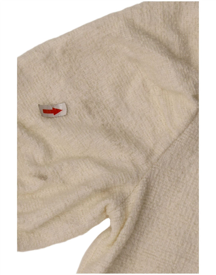 Vestido bainha feminino Zara Reino Unido 8 pequeno algodão branco