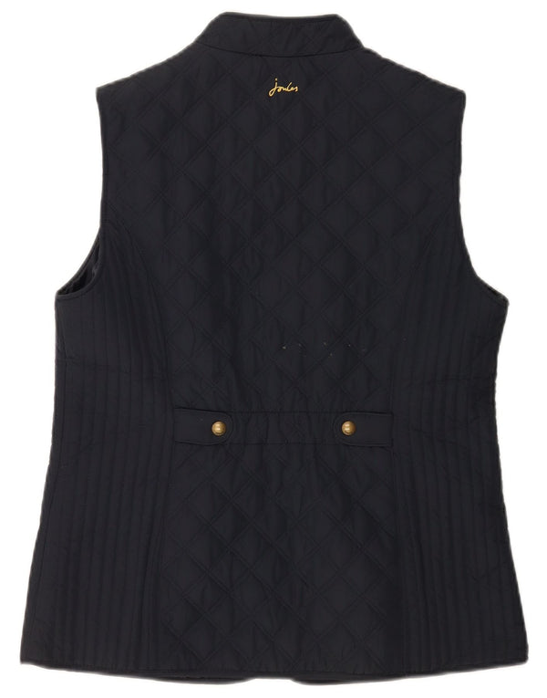 Gilet feminino acolchoado Joules UK 14 grande poliéster azul marinho