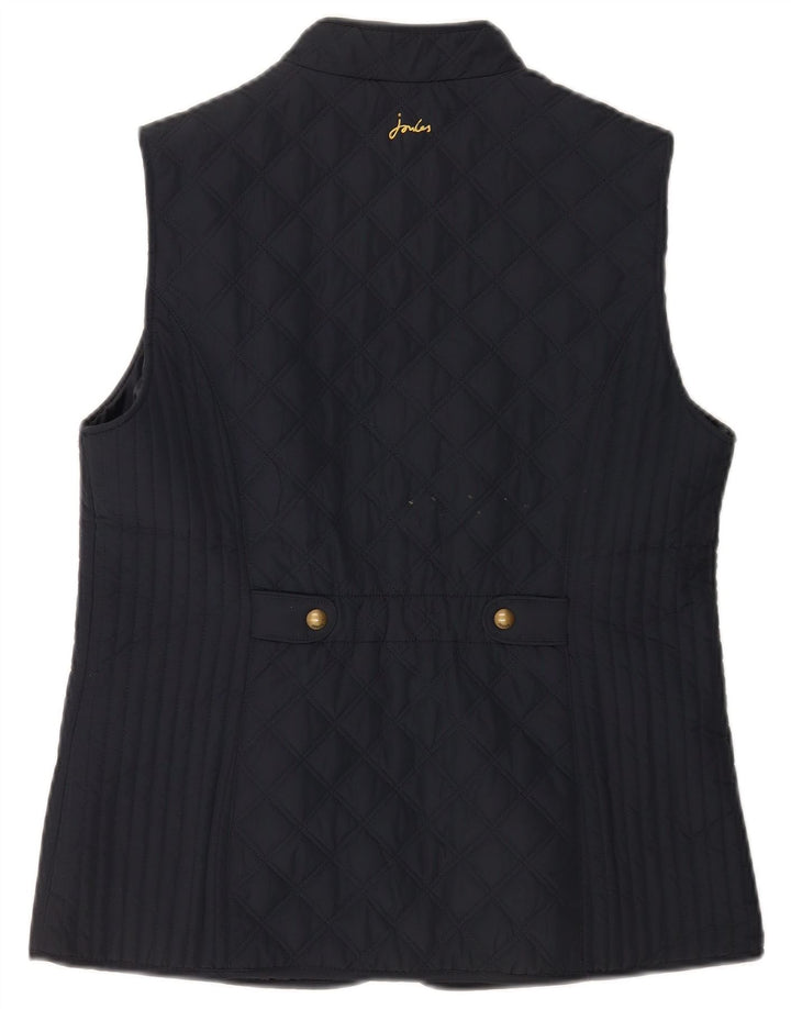 Gilet feminino acolchoado Joules UK 14 grande poliéster azul marinho