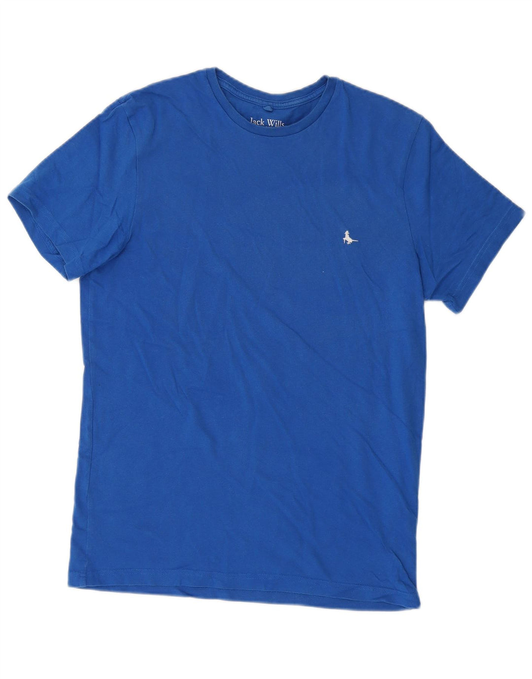 Camiseta masculina de ajuste clássico JACK WILLS de algodão azul pequeno