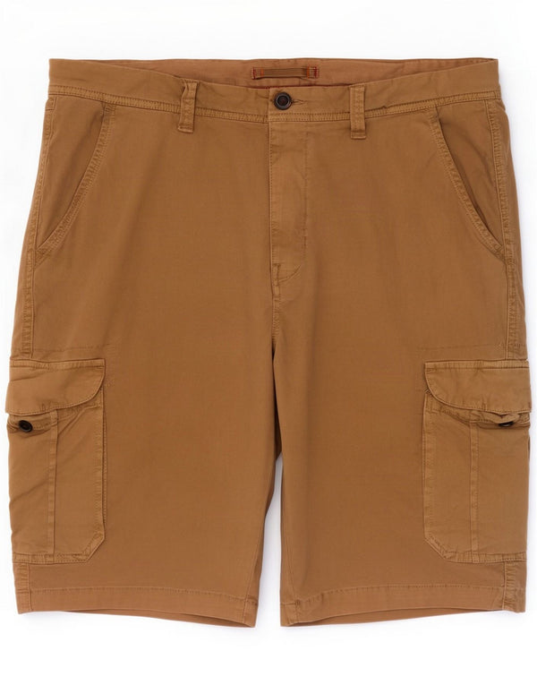 Sirmoney Mens Cargo Shorts IT 56 XL W36 Algodão Marrom