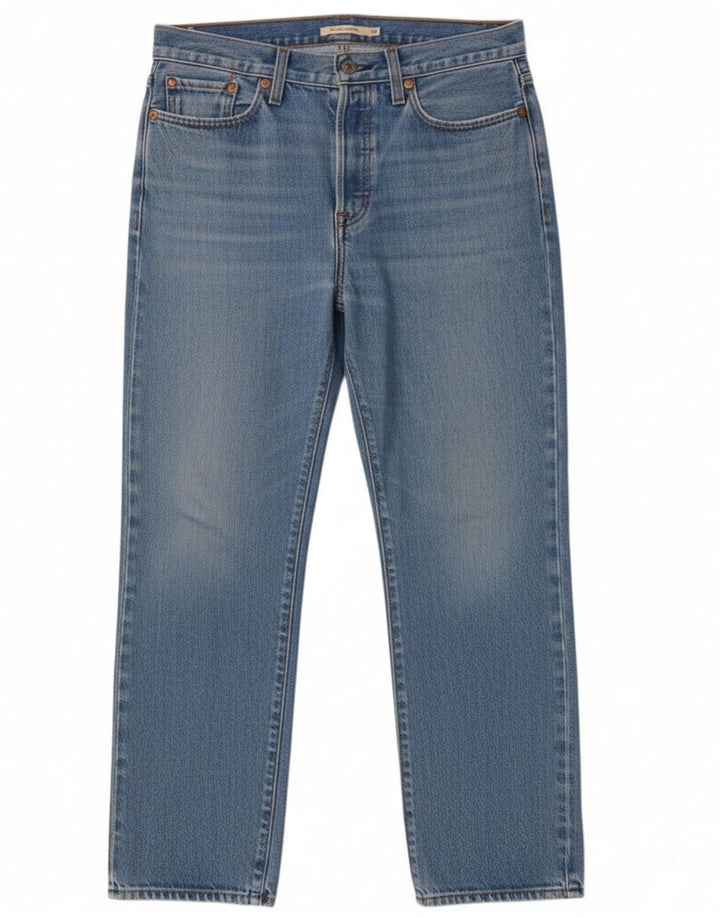 LEVI'S Masculino Wedgie Straight Jeans W29 L28 Azul Algodão