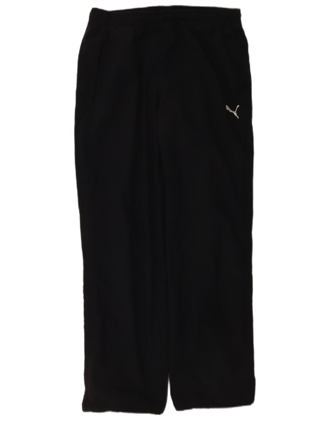 Calça de treino masculina Puma pequena preta poliéster