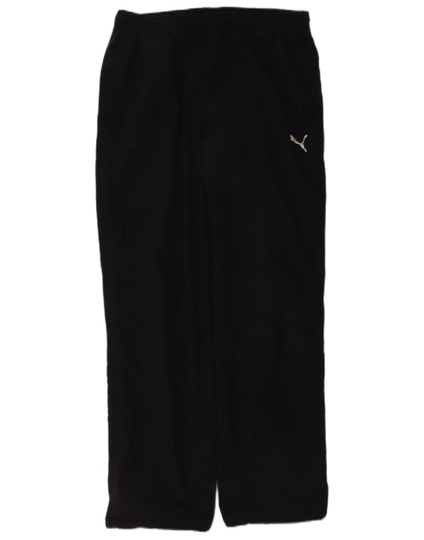 Calça de treino masculina Puma pequena preta poliéster