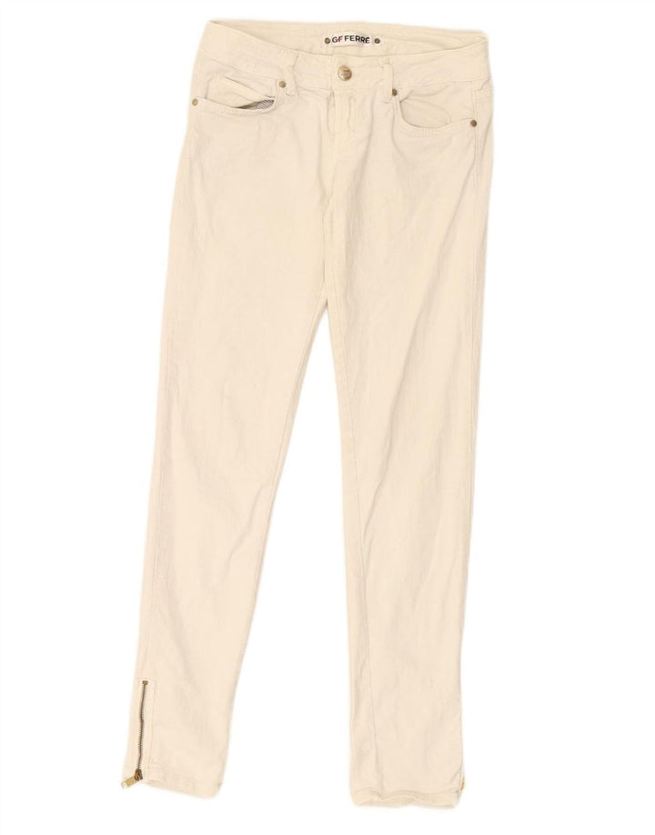 GF FERRE Jeans Slim Feminino W28 L29 Branco