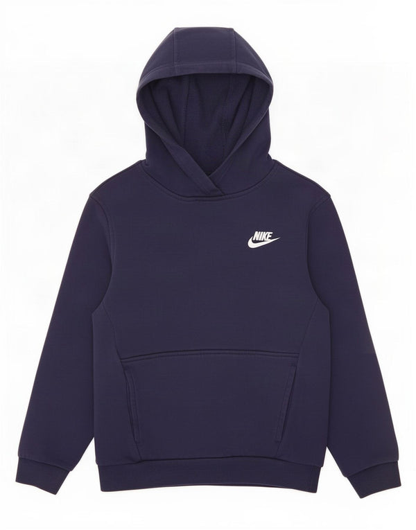 Jumper com capuz Nike feminino 10-11 anos médio azul marinho algodão