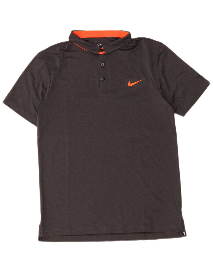 Camisa polo masculina Nike poliéster cinza médio