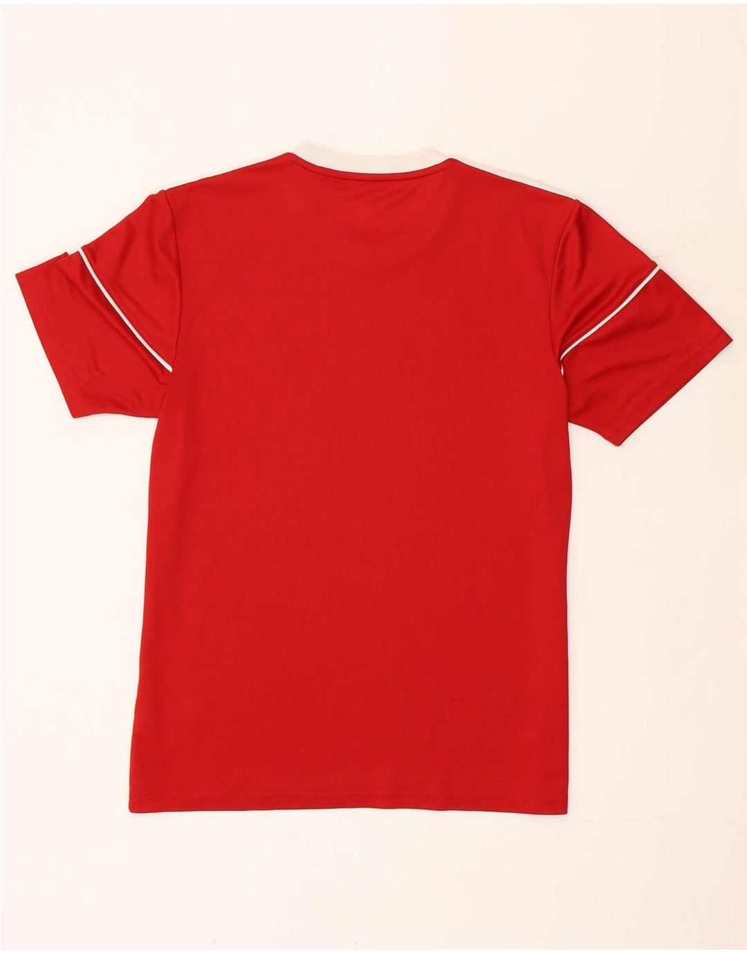 Adidas Mens Climalite Camiseta Top Pequeno Poliéster Vermelho