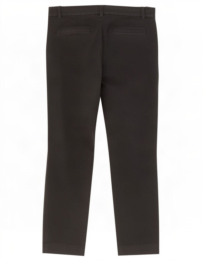 Calça feminina cortada slim da Gap EUA 8 médio W30 L25 algodão preto