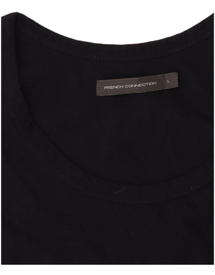 Colete feminino French Connection UK 14 grande azul marinho