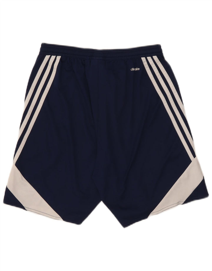 Adidas Masculino Climalite Sport Shorts Pequeno Azul Marinho Colorblock Poliéster