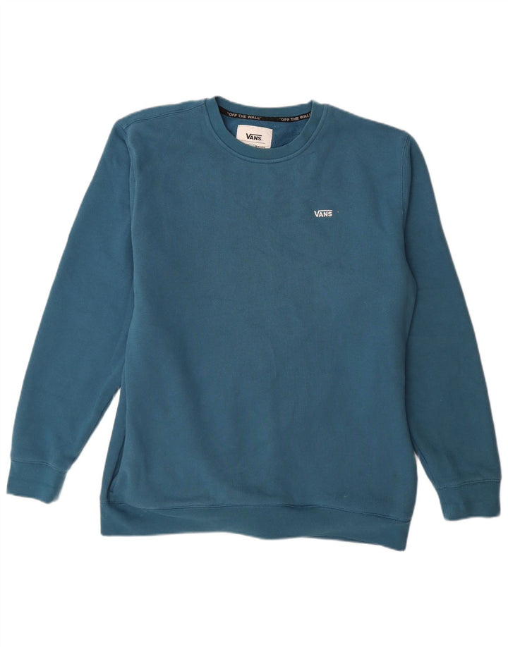 VANS moletom masculino jumper grande algodão azul