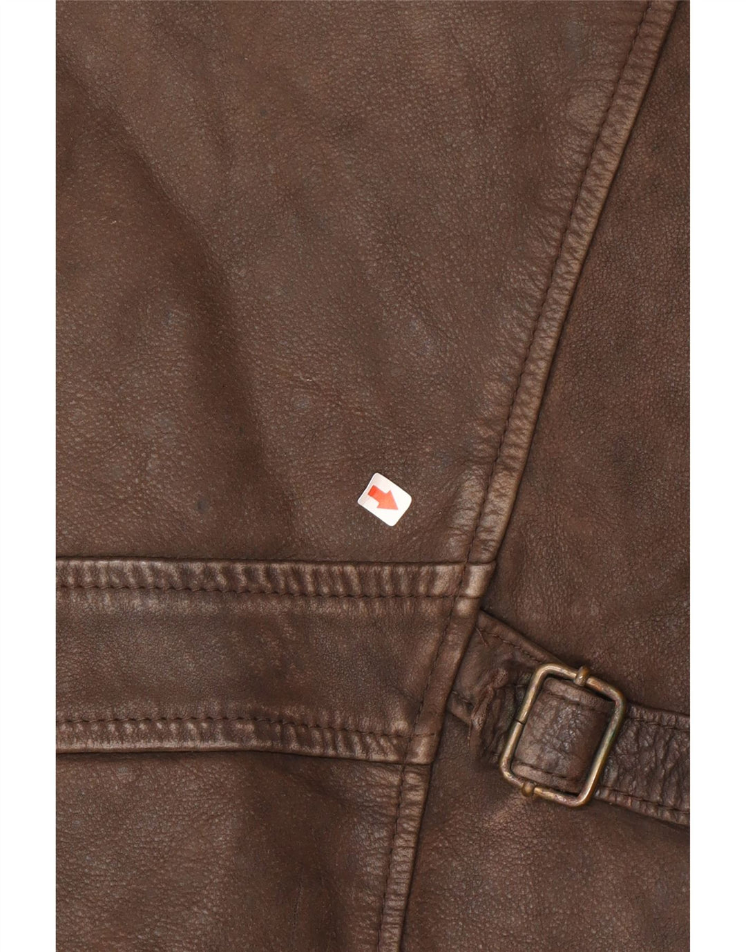 Jaqueta de couro masculina vintage UK 38 couro marrom médio