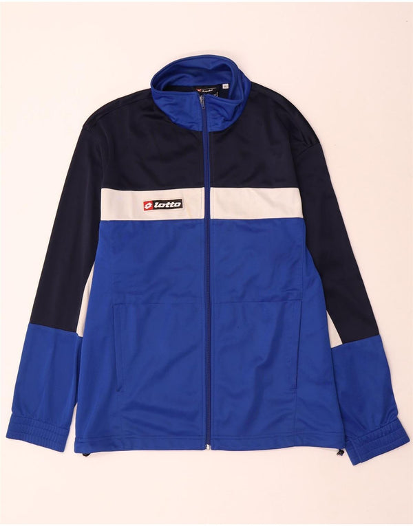Lotto Mens Treino Top Jacket XL Azul Colorblock Poliéster